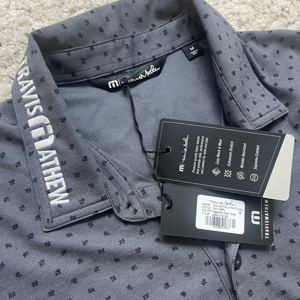 *NWT* Travis Mathew Player Issued Performance Golf Polo